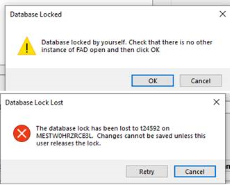 Database Locked by yourself